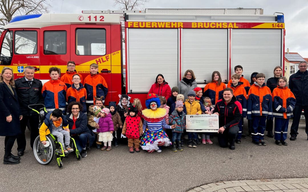 Spendenübergabe der Jugendgruppe Bruchsal