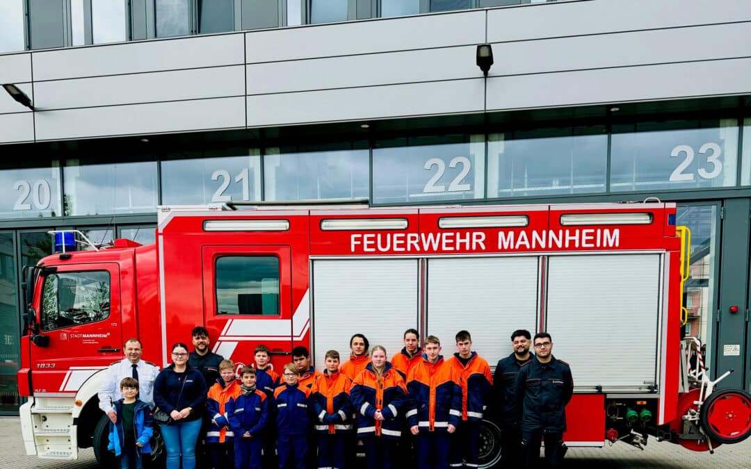 Erster Ausflug der Jugendgruppe Heidelsheim im Jahr 2024 (Berufsfeuerwehr Mannheim)